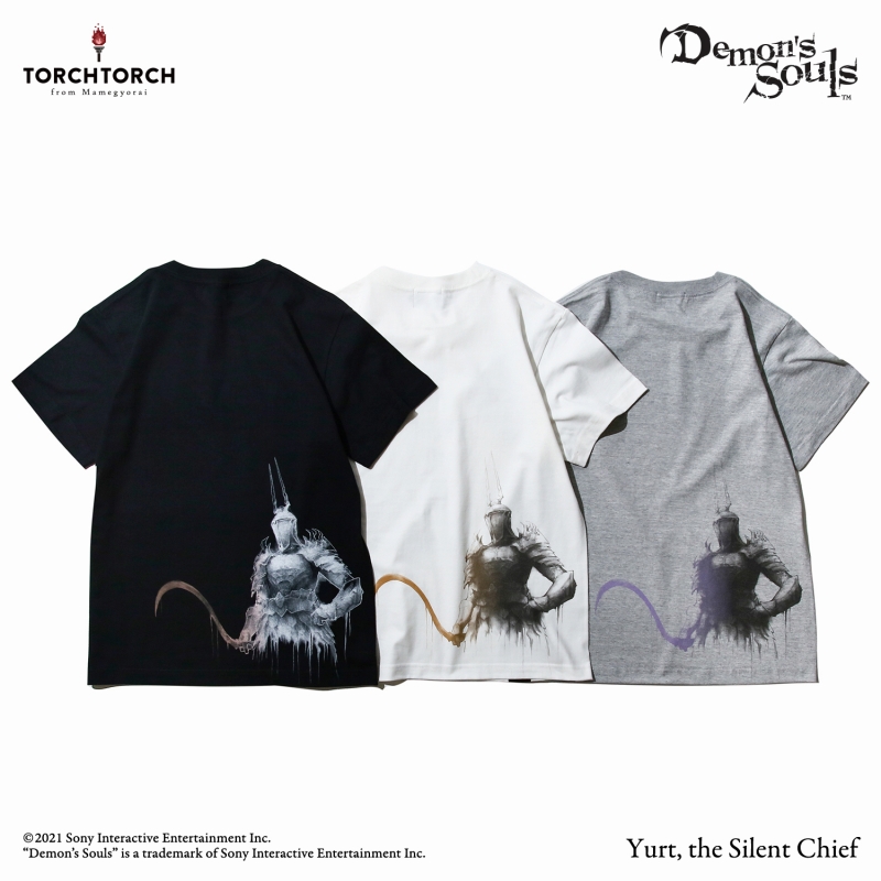 Demon's Souls × TORCH TORCH/ Tシャツコレクション: 沈黙の長ユルト ブラック XXLサイズ - イメージ画像9