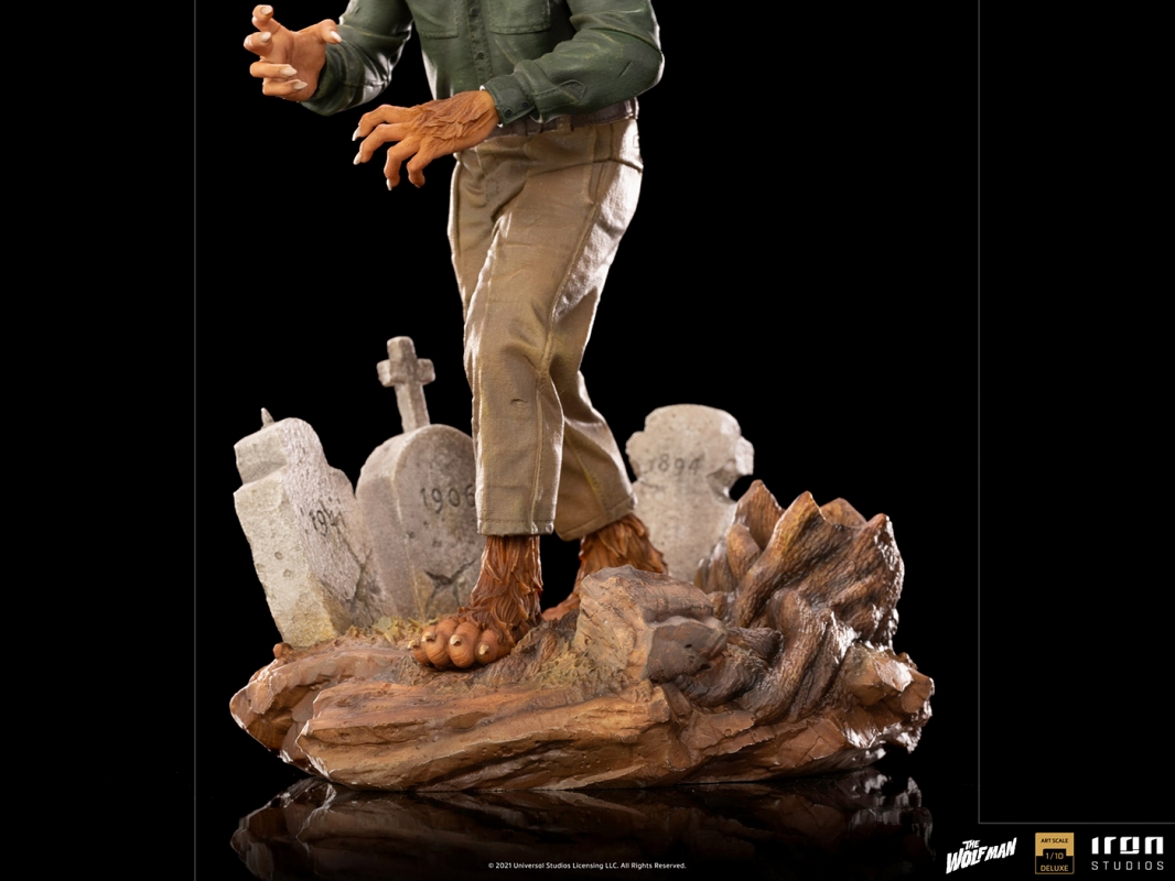 ユニバーサルモンスター/ 狼男 The Wolf Man: ローレンス・タルボット 1/10 DX アートスケール スタチュー - イメージ画像11