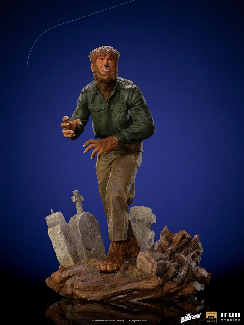 ユニバーサルモンスター/ 狼男 The Wolf Man: ローレンス・タルボット 1/10 DX アートスケール スタチュー - イメージ画像13