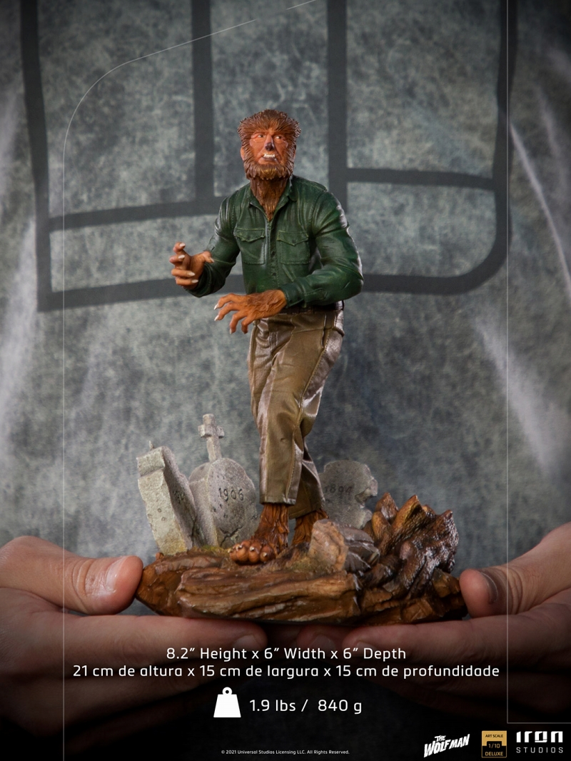 ユニバーサルモンスター/ 狼男 The Wolf Man: ローレンス・タルボット 1/10 DX アートスケール スタチュー - イメージ画像14