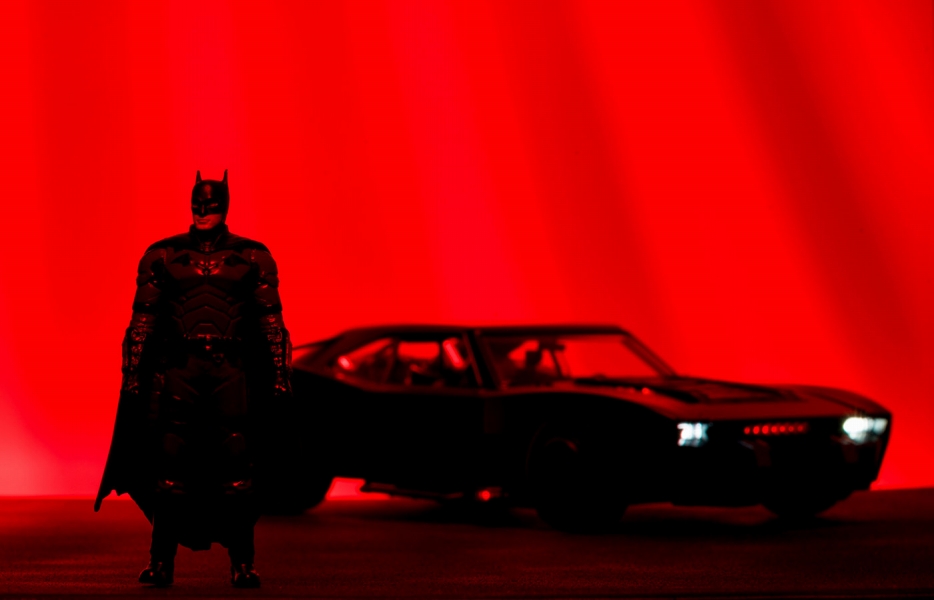 THE BATMAN -ザ・バットマン-/ バットモービル＆バットマン 1/18 ダイキャストビークル - イメージ画像1