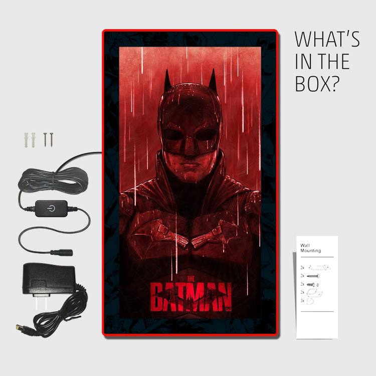 THE BATMAN -ザ・バットマン-/ Vengeance #3 LED ミニポスターサイン ウォールライト - イメージ画像4