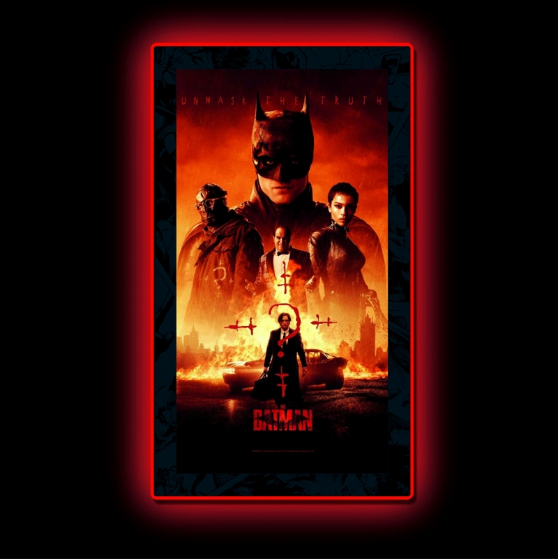 THE BATMAN -ザ・バットマン-/ Vengeance #7 LED ミニポスターサイン ウォールライト - イメージ画像1
