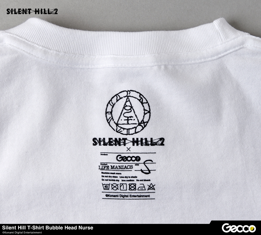 Gecco ライフマニアックス/ Tシャツ サイレントヒル: バブルヘッドナース ホワイト サイズM - イメージ画像3
