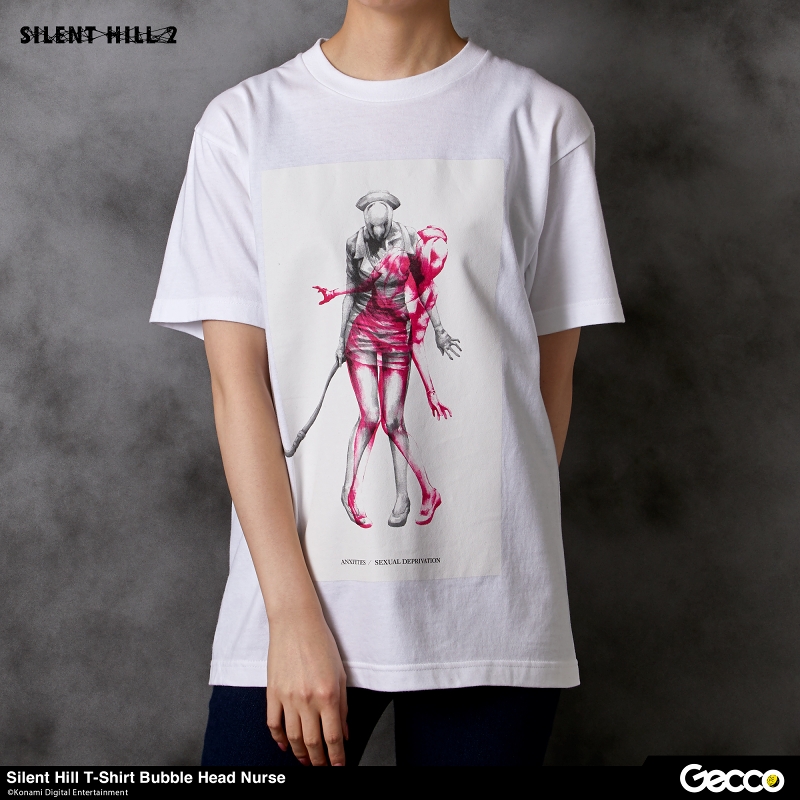 Gecco ライフマニアックス/ Tシャツ サイレントヒル: バブルヘッドナース ホワイト サイズM - イメージ画像6