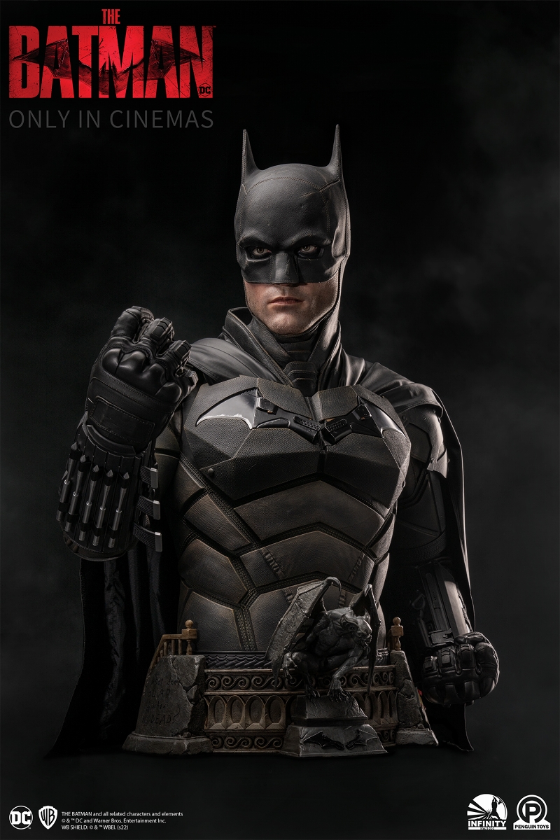 【銀行振込・クレジットカードによる全額前払いのみ】【来店受取不可】【送料無料】THE BATMAN -ザ・バットマン-/ バットマン ライフサイズ バスト - イメージ画像2