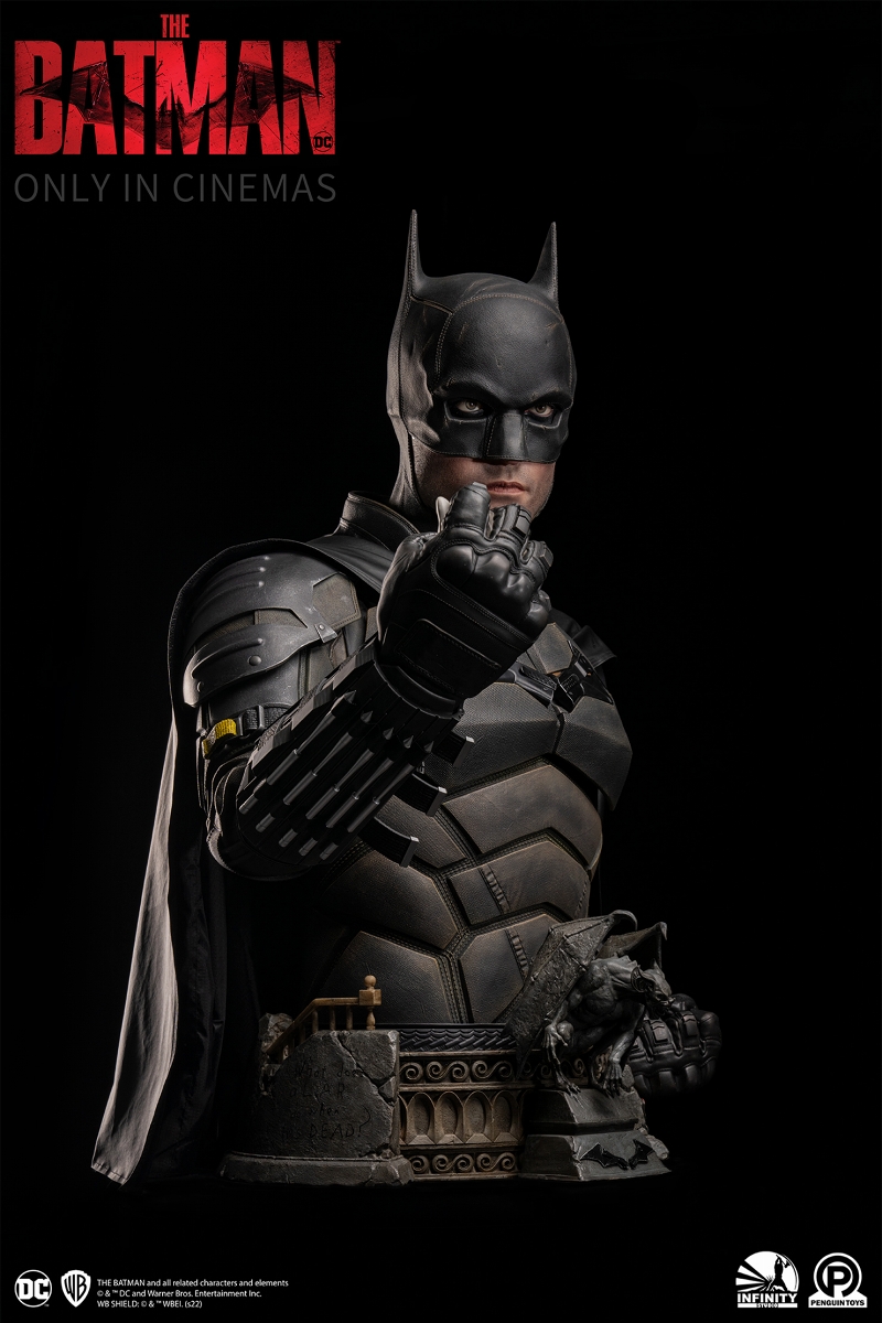 【銀行振込・クレジットカードによる全額前払いのみ】【来店受取不可】【送料無料】THE BATMAN -ザ・バットマン-/ バットマン ライフサイズ バスト - イメージ画像3