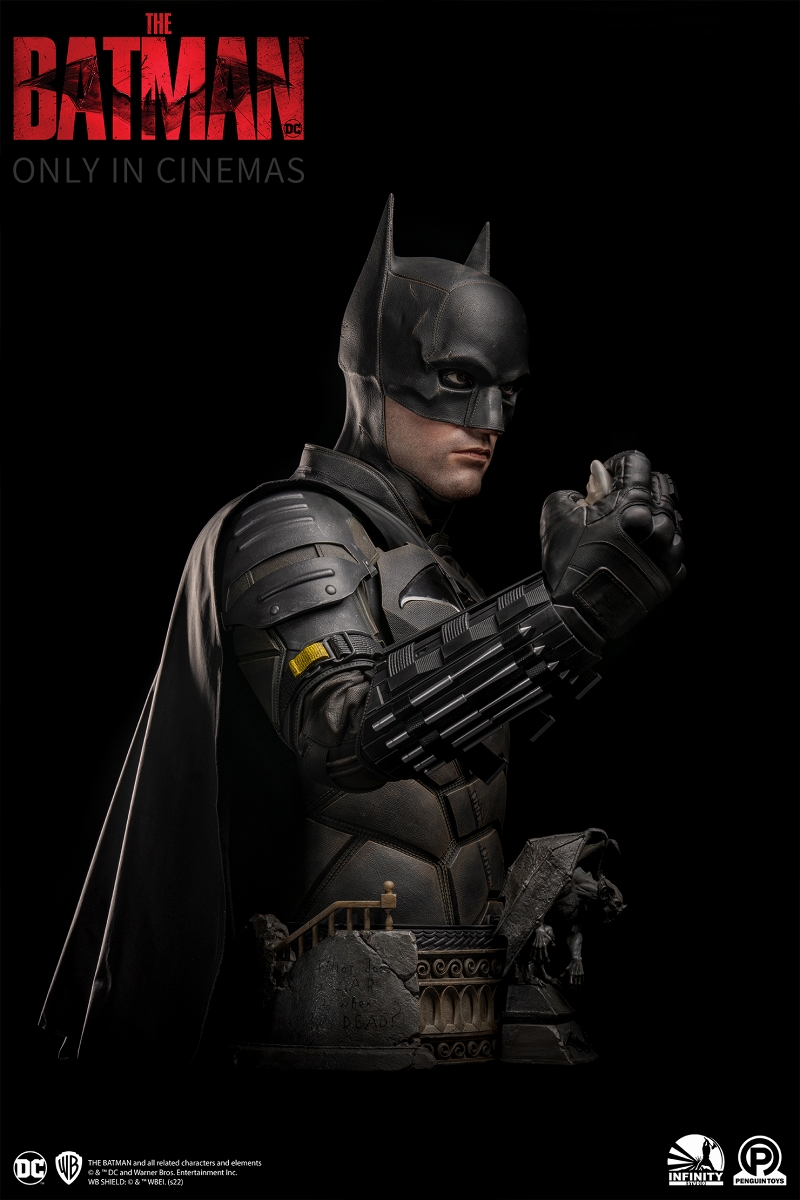 【銀行振込・クレジットカードによる全額前払いのみ】【来店受取不可】【送料無料】THE BATMAN -ザ・バットマン-/ バットマン ライフサイズ バスト - イメージ画像4