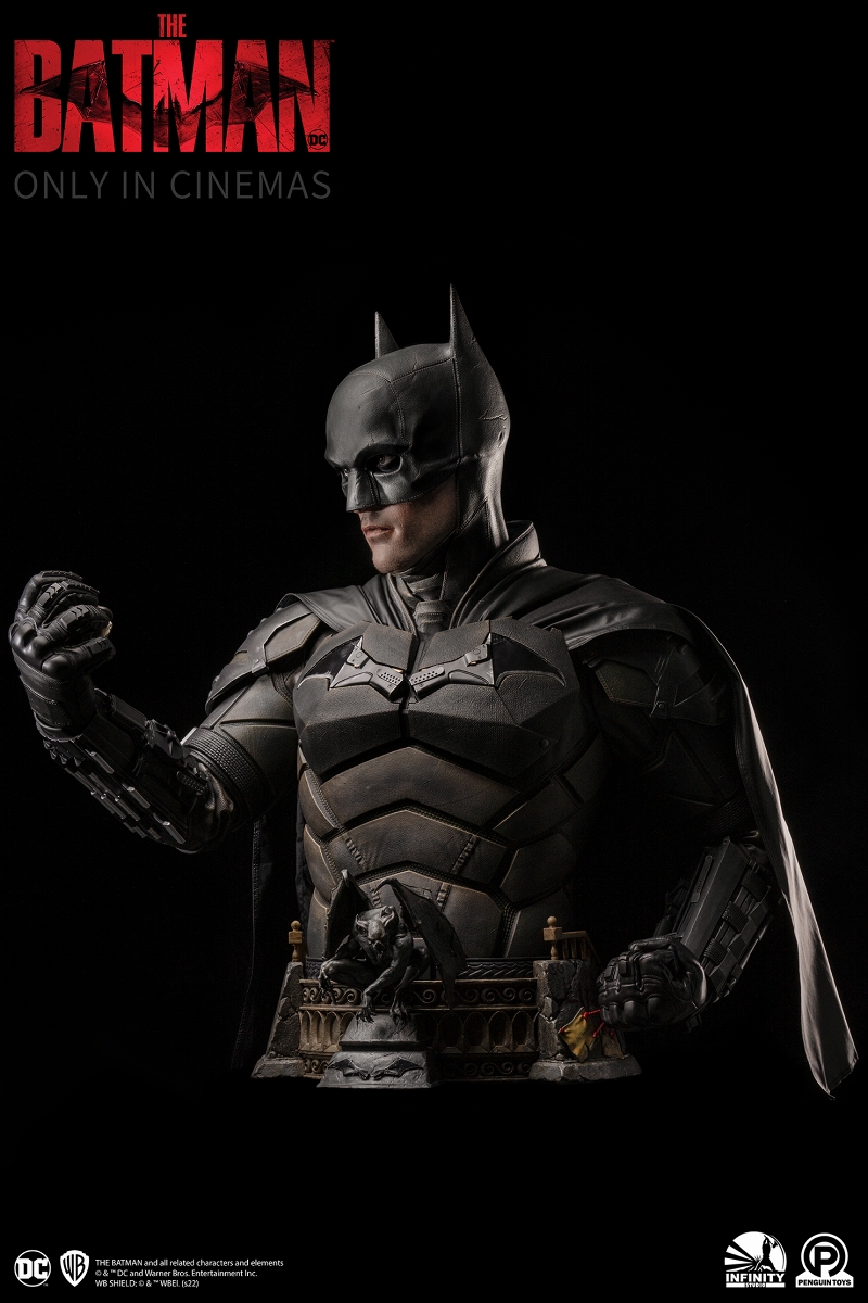 【銀行振込・クレジットカードによる全額前払いのみ】【来店受取不可】【送料無料】THE BATMAN -ザ・バットマン-/ バットマン ライフサイズ バスト - イメージ画像8