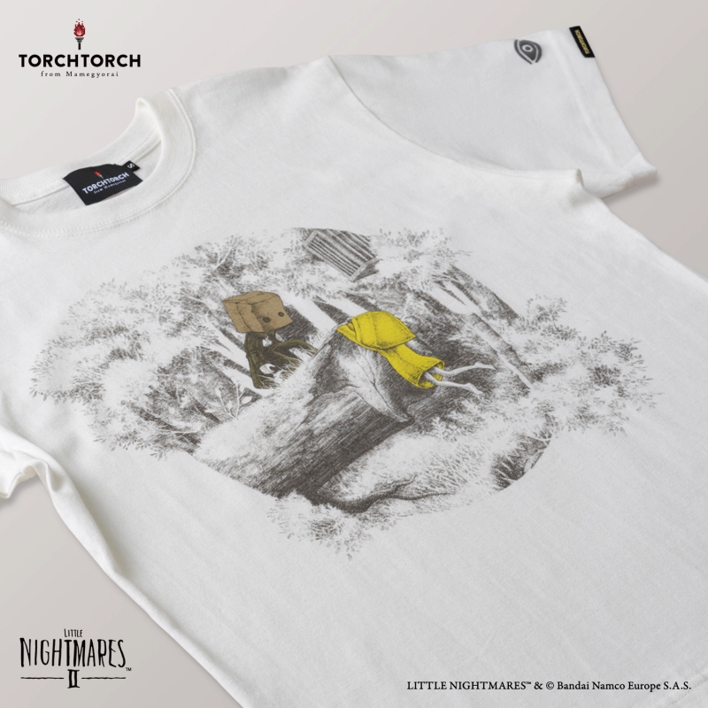 リトルナイトメア2 × TORCH TORCH/ モノとシックスのTシャツ バニラホワイト サイズS - イメージ画像2