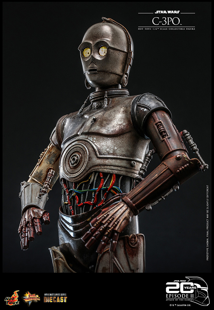 【お一人様1点限り】スターウォーズ/ ムービー・マスターピース ダイキャスト 1/6 フィギュア: C-3PO クローンの攻撃 ver - イメージ画像7