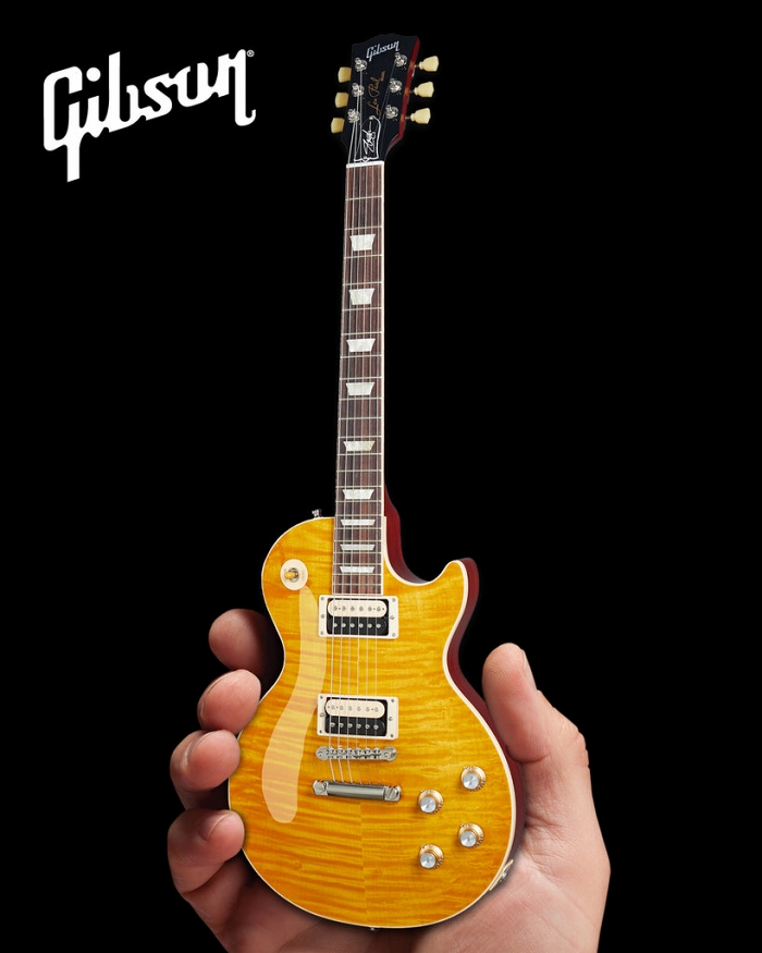 ガンズ・アンド・ローゼズ スラッシュ Ltd Edition Appetite Burst Gibson Les Paul Standard 1/4 ギター ミニチュアモデル - イメージ画像1