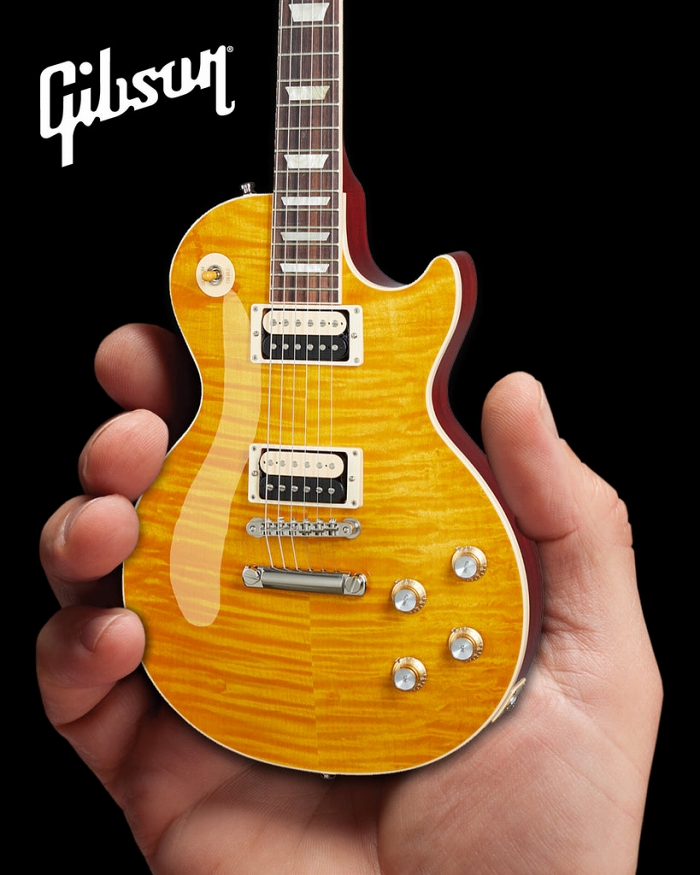 ガンズ・アンド・ローゼズ スラッシュ Ltd Edition Appetite Burst Gibson Les Paul Standard 1/4 ギター ミニチュアモデル - イメージ画像2