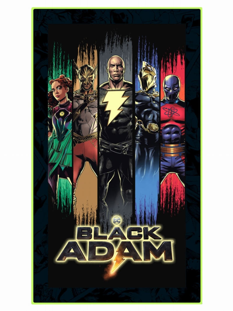 Black Adam/ ブラックアダム グループ LED ミニポスターサイン ウォールライト - イメージ画像5