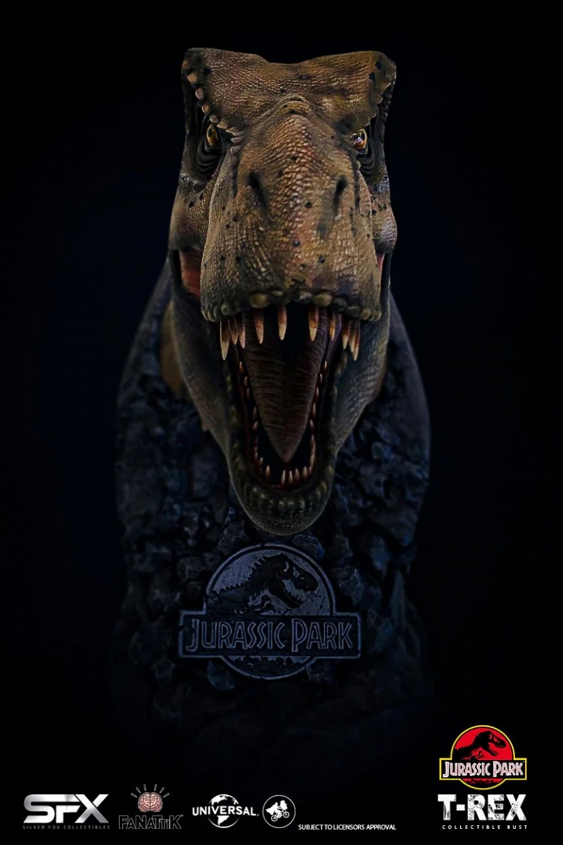 【発売中止】ジュラシックバストシリーズ/ ジュラシック・パーク: T-REX ティラノサウルスレックス バスト - イメージ画像9