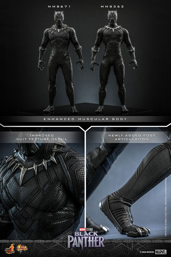 【お一人様1点限り】Black Panther/ ムービー・マスターピース 1/6 フィギュア: ブラックパンサー オリジナルスーツ ver - イメージ画像17