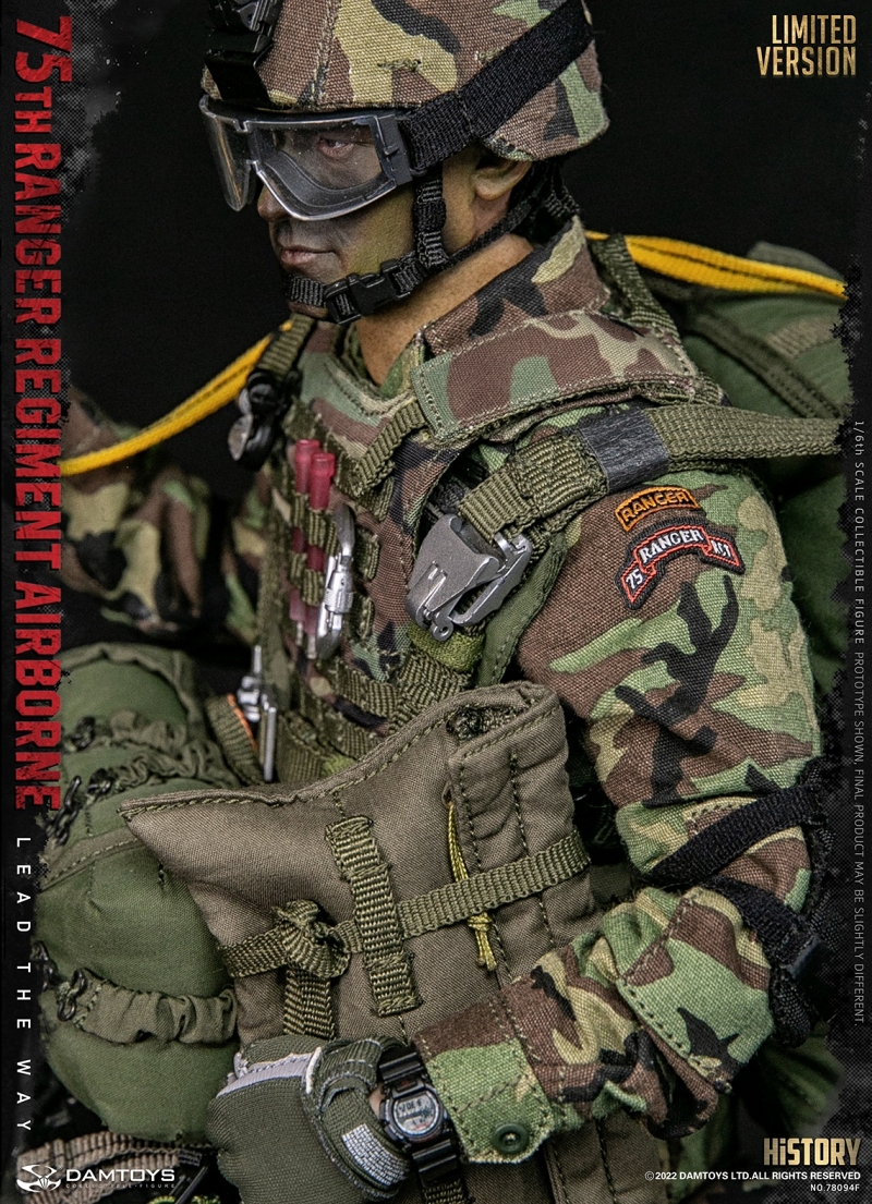 U.S. ARMY 第75レンジャー連隊 エアボーン 1/6 アクションフィギュア SAW ガンナー エミエッド ver - イメージ画像13