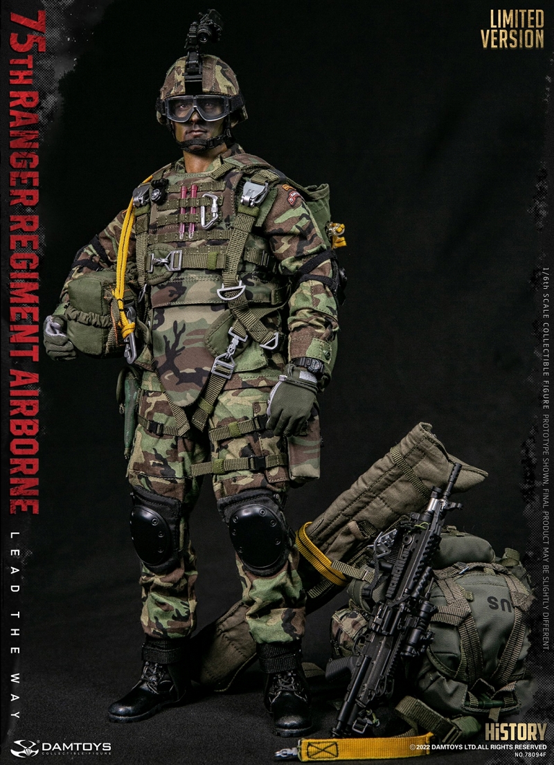 U.S. ARMY 第75レンジャー連隊 エアボーン 1/6 アクションフィギュア SAW ガンナー エミエッド ver - イメージ画像15