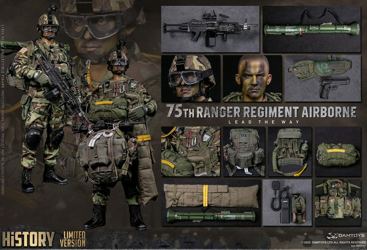 U.S. ARMY 第75レンジャー連隊 エアボーン 1/6 アクションフィギュア SAW ガンナー エミエッド ver - イメージ画像38