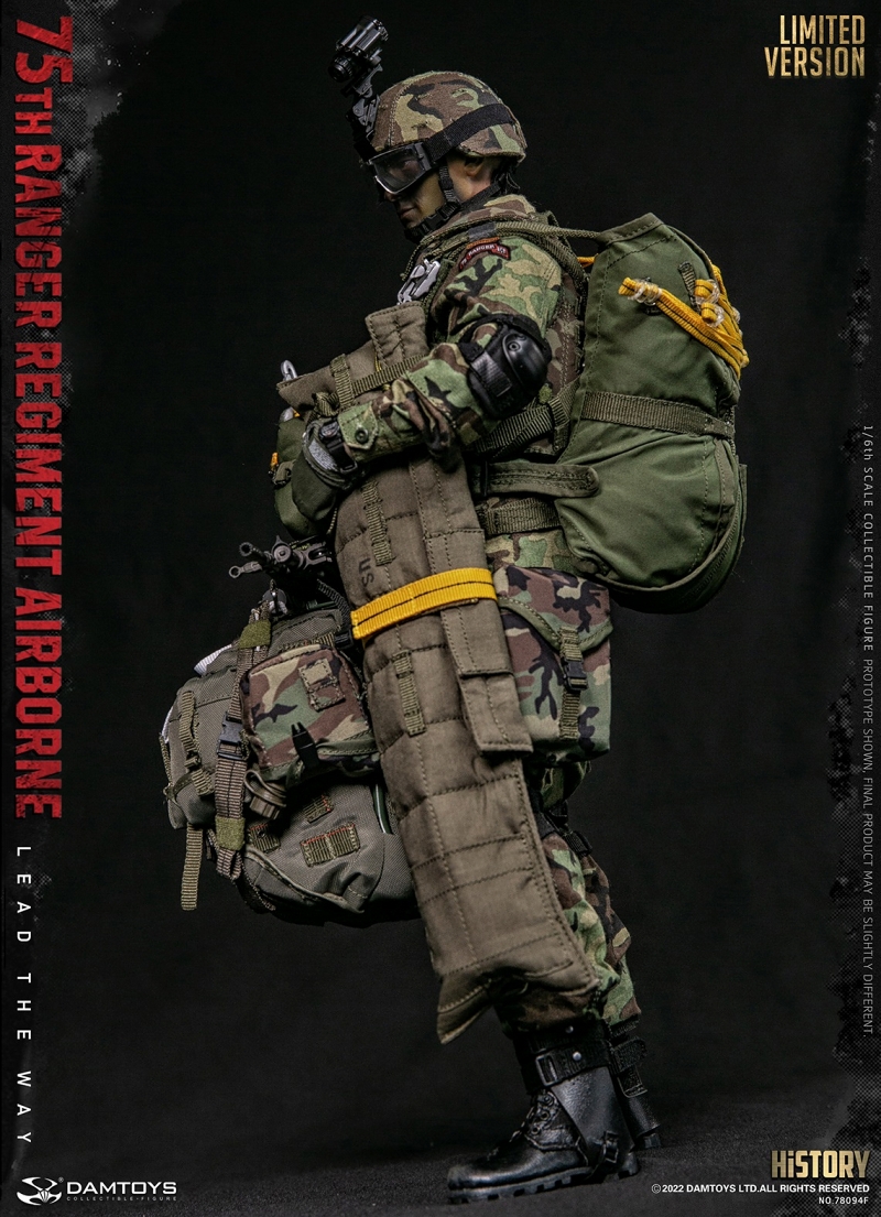 U.S. ARMY 第75レンジャー連隊 エアボーン 1/6 アクションフィギュア SAW ガンナー エミエッド ver - イメージ画像4