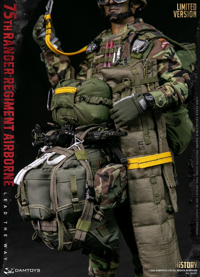 U.S. ARMY 第75レンジャー連隊 エアボーン 1/6 アクションフィギュア SAW ガンナー エミエッド ver - イメージ画像9