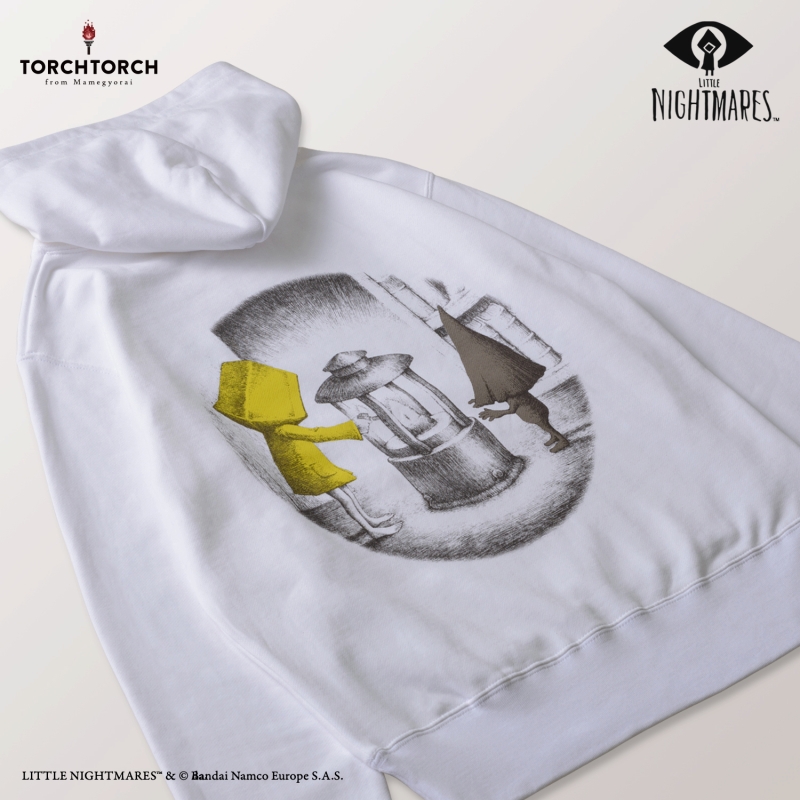 リトルナイトメア × TORCH TORCH/ シックスとノームのパーカー ホワイト サイズS - イメージ画像5