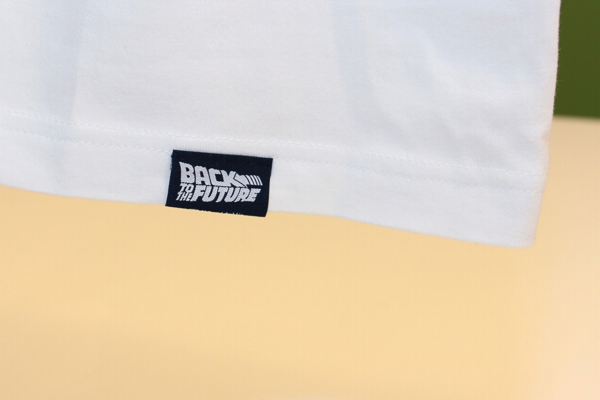 【豆魚雷別注モデル】バック・トゥ・ザ・フューチャー/ BTTF ロゴTシャツ ホワイト Sサイズ - イメージ画像4