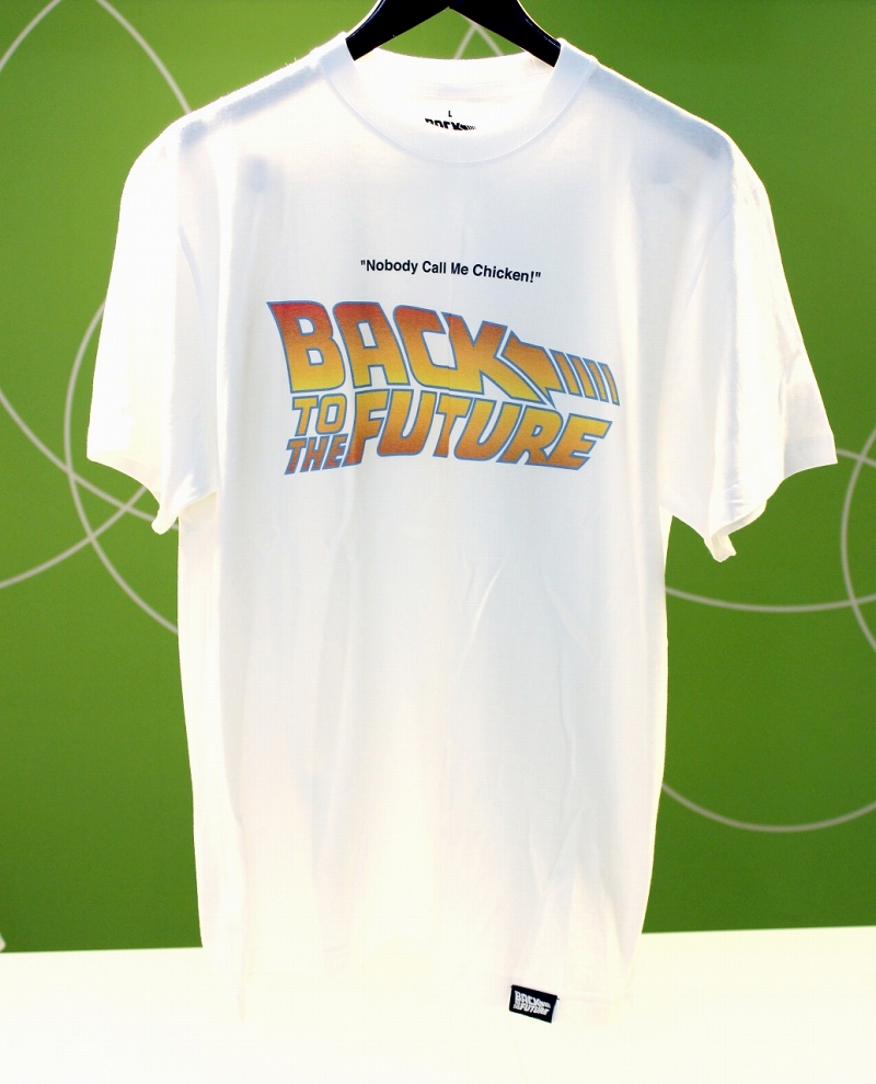 【豆魚雷別注モデル】バック・トゥ・ザ・フューチャー/ BTTF ロゴTシャツ ホワイト XLサイズ - イメージ画像3