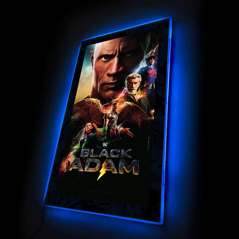 Black Adam/ ブラックアダム LED ミニポスターサイン ウォールライト - イメージ画像2