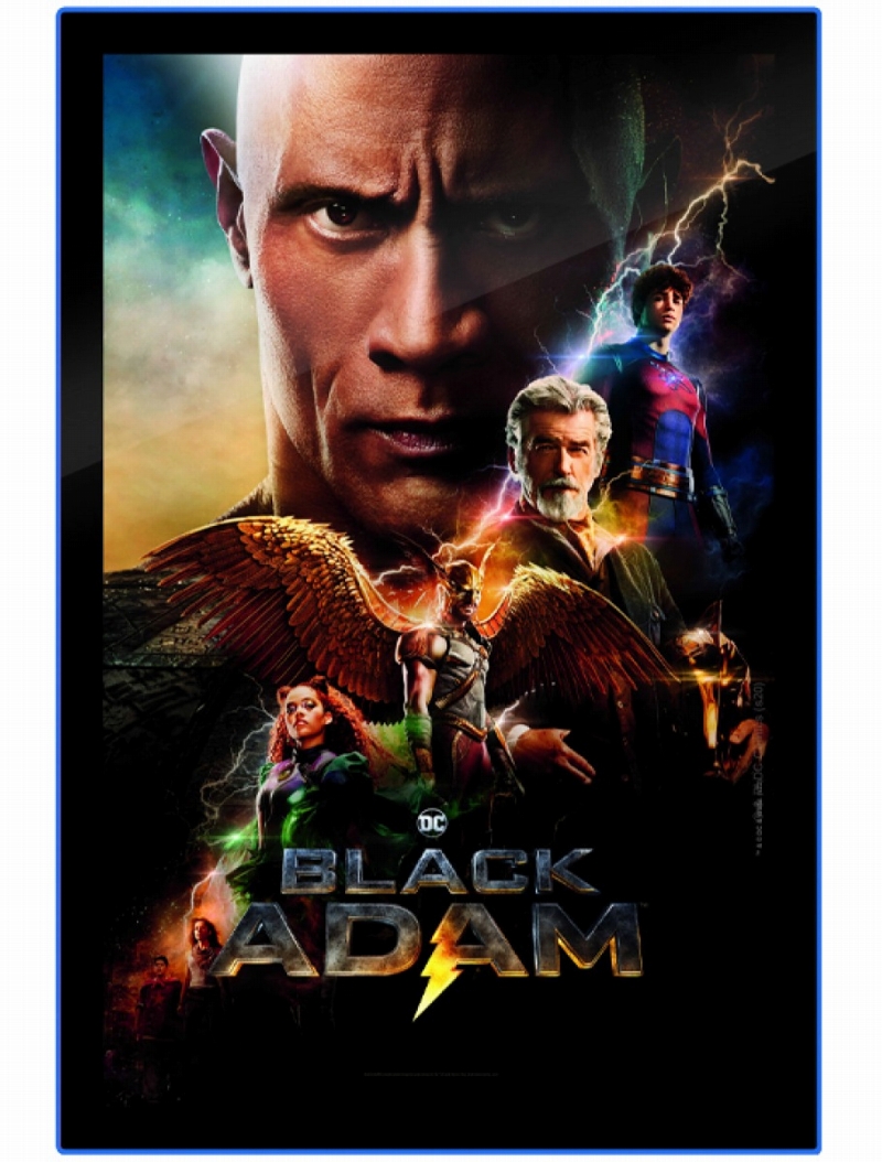 Black Adam/ ブラックアダム LED ラージポスターサイン ウォールライト - イメージ画像1
