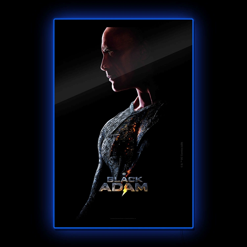Black Adam/ ブラックアダム ポートレート #2 LED ラージポスターサイン ウォールライト - イメージ画像2