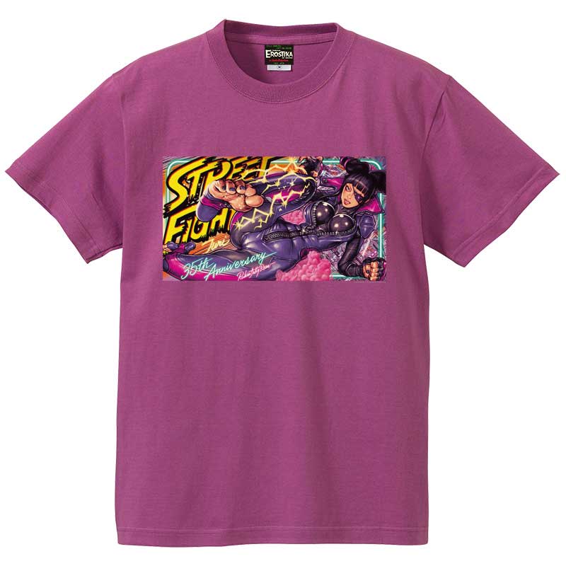エロスティカ/ STREET FIGHTER V x Rockin’Jelly Bean Series 2 "JURI" Tシャツ パープル サイズS - イメージ画像1