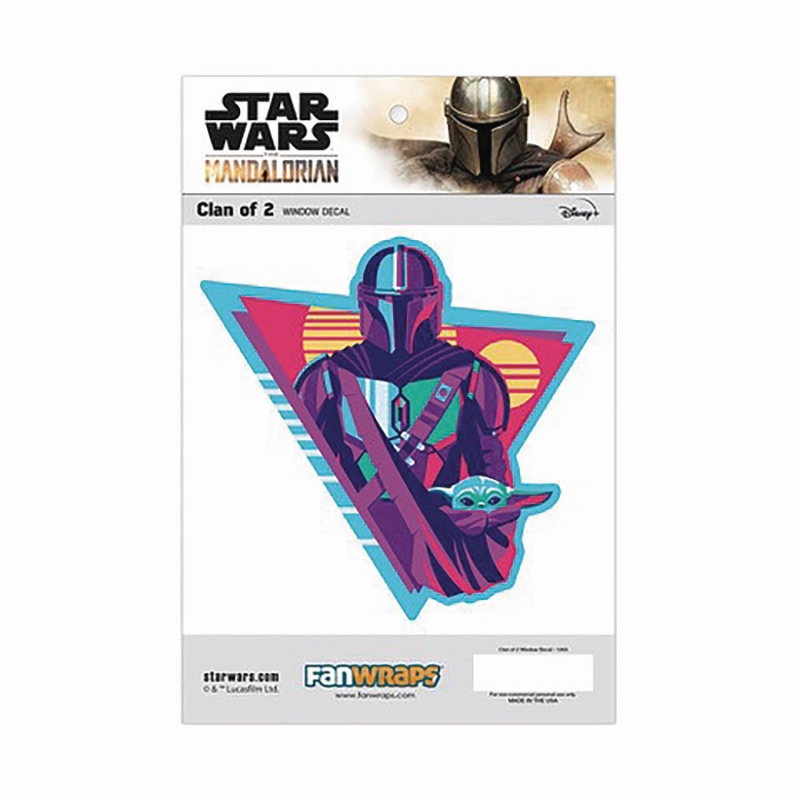 SW MANDALORIAN CLAN OF 2 WINDOW DECAL/ JAN232945 - イメージ画像1