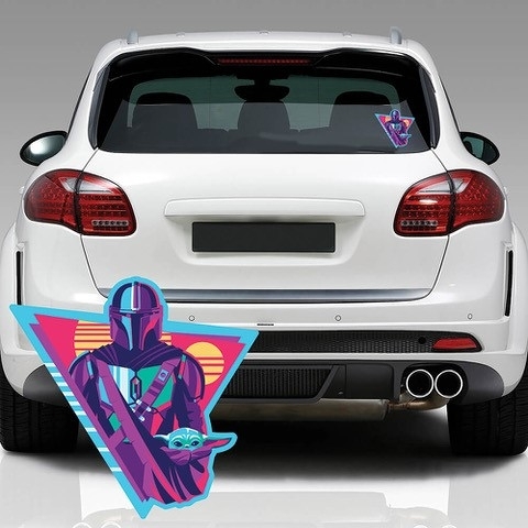 SW MANDALORIAN CLAN OF 2 WINDOW DECAL/ JAN232945 - イメージ画像2