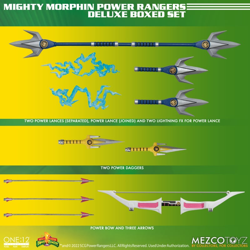 ワン12コレクティブ/ Mighty Morphin' Power Rangers: パワーレンジャー 1/12 アクションフィギュア ボックスセット - イメージ画像24