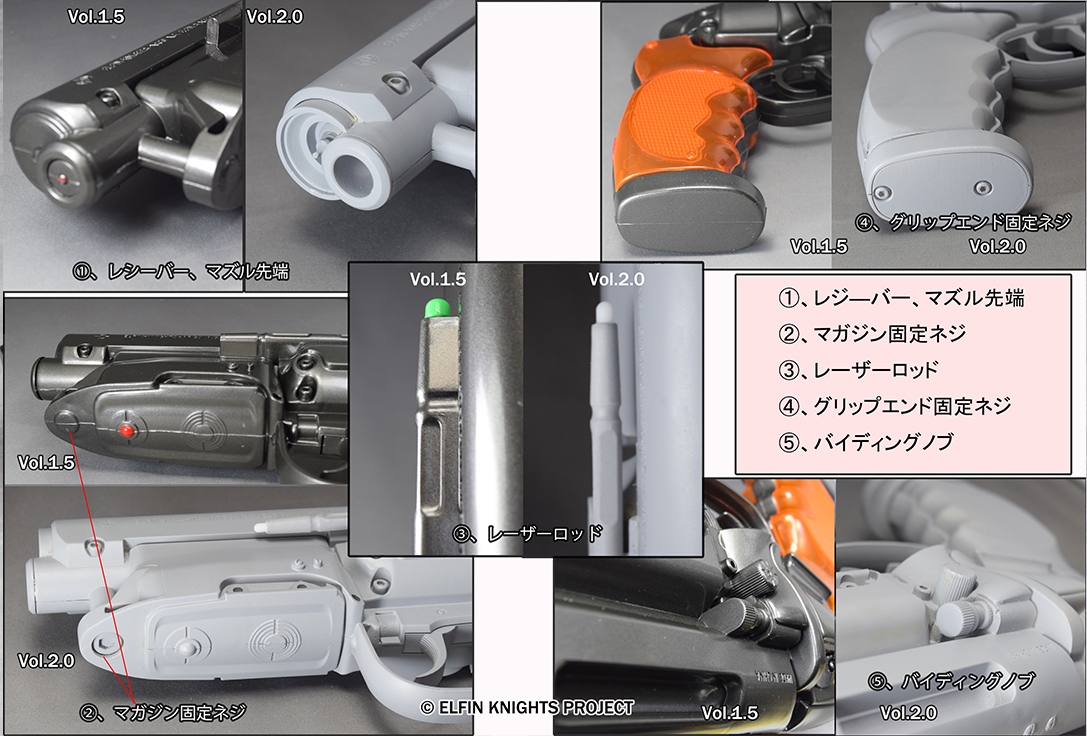 高木型 弐〇壱九年式 爆水拳銃 TAKAGI Type 2019 Water Blaster vol.2.0 スチールブラックII ver - イメージ画像12