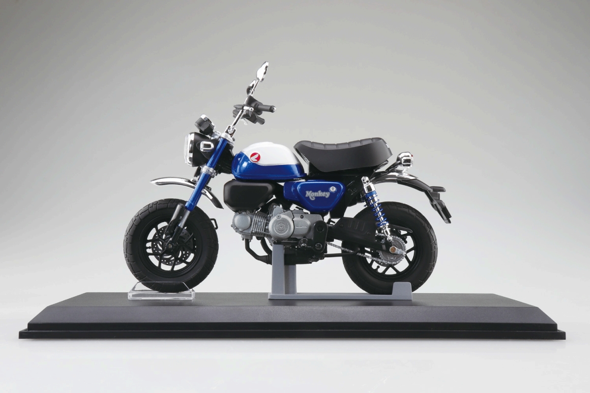 Honda Monkey 125 2022 1/12 ミニチュアモデル パールグリッターリングブルー ver - イメージ画像6