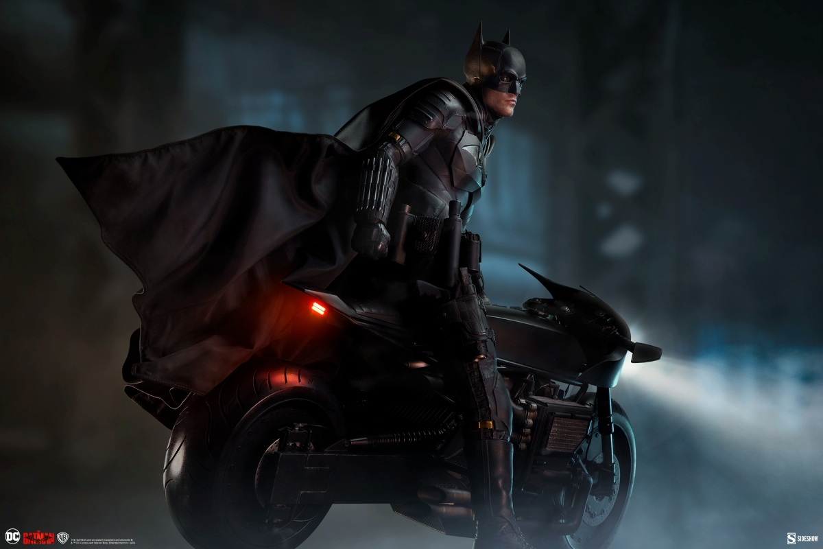 【内金確認後のご予約確定/来店受取不可】THE BATMAN -ザ・バットマン-/ バットマン with バットサイクル プレミアムフォーマット フィギュア - イメージ画像10