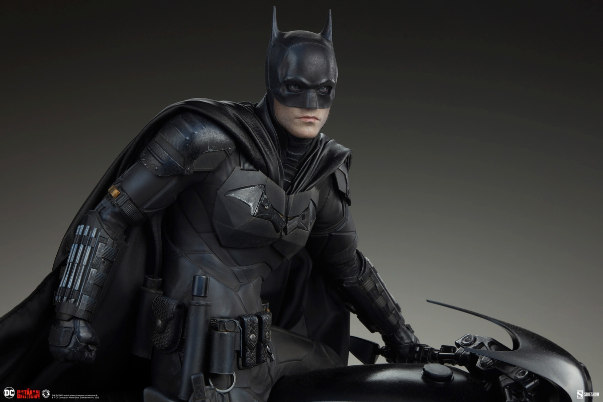 【内金確認後のご予約確定/来店受取不可】THE BATMAN -ザ・バットマン-/ バットマン with バットサイクル プレミアムフォーマット フィギュア - イメージ画像5