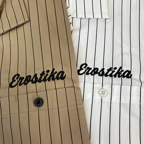 エロスティカ/ "BRMC" ワークシャツ ホワイト サイズL - イメージ画像4
