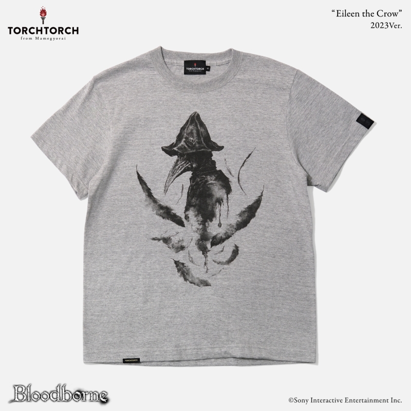 Bloodborne × TORCH TORCH/ Tシャツコレクション: 狩人狩りアイリーン 2023 ver ヘザーグレー M - イメージ画像1