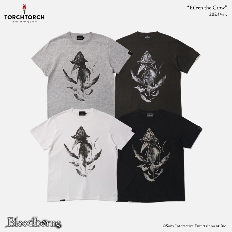 Bloodborne × TORCH TORCH/ Tシャツコレクション: 狩人狩りアイリーン 2023 ver ヘザーグレー M - イメージ画像5