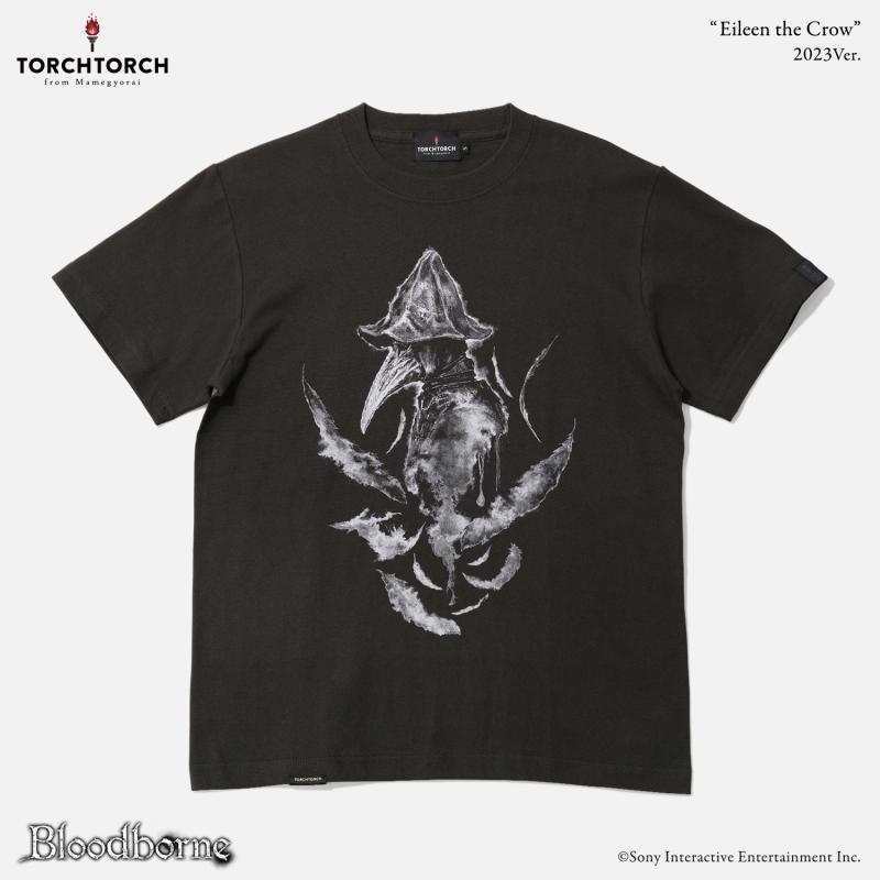 Bloodborne × TORCH TORCH/ Tシャツコレクション: 狩人狩りアイリーン 2023 ver インクブラック S - イメージ画像1