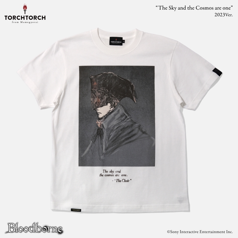 Bloodborne × TORCH TORCH/ Tシャツコレクション: 宇宙は空にある 2023 ver ホワイト S - イメージ画像1