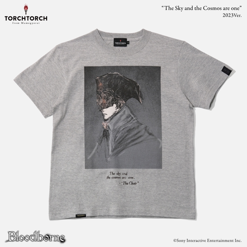 Bloodborne × TORCH TORCH/ Tシャツコレクション: 宇宙は空にある 2023 ver ヘザーグレー S - イメージ画像1