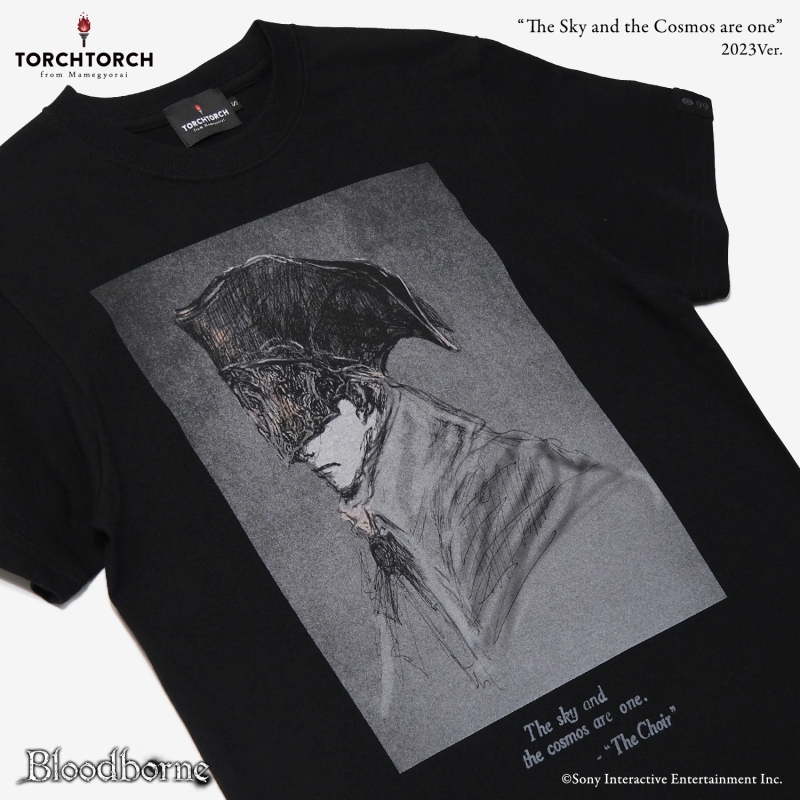 Bloodborne × TORCH TORCH/ Tシャツコレクション: 宇宙は空にある 2023 ver ブラック S - イメージ画像2