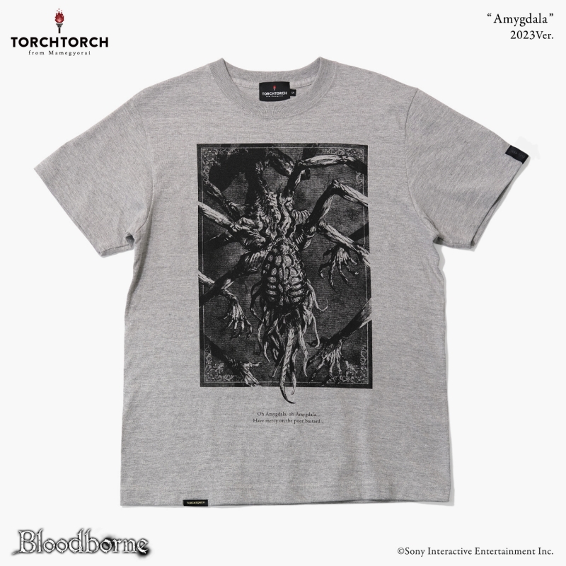 Bloodborne × TORCH TORCH/ Tシャツコレクション: アメンドーズ 2023 ver ヘザーグレー M - イメージ画像1