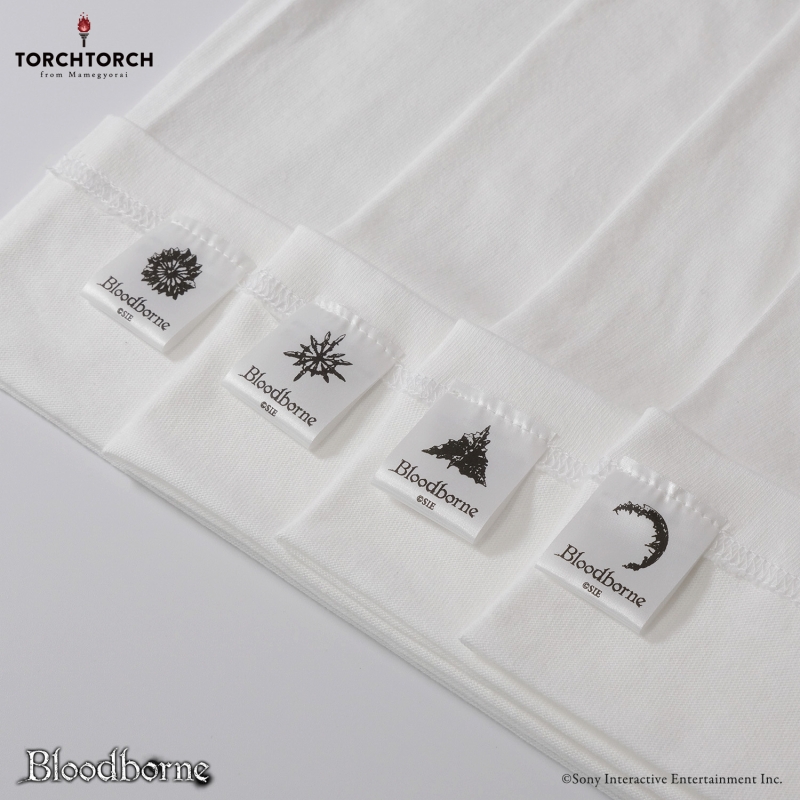 Bloodborne × TORCH TORCH/ Tシャツコレクション: 悪夢の主、ミコラーシュ 2023 ver ホワイト L - イメージ画像4