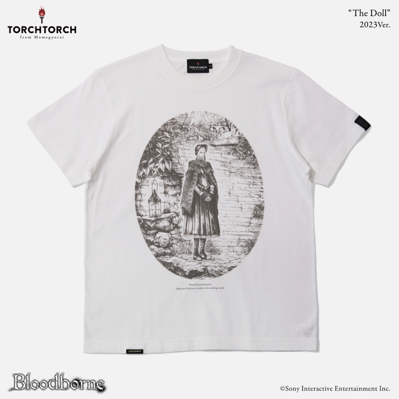 Bloodborne × TORCH TORCH/ Tシャツコレクション: 人形 2023 ver ホワイト M - イメージ画像1