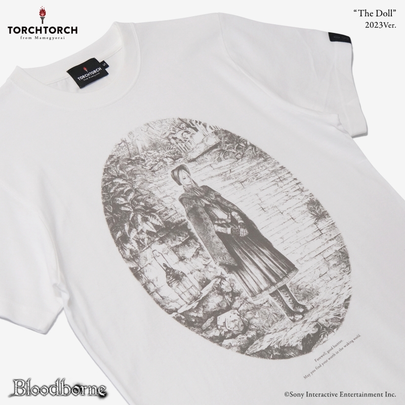 Bloodborne × TORCH TORCH/ Tシャツコレクション: 人形 2023 ver ホワイト M - イメージ画像2